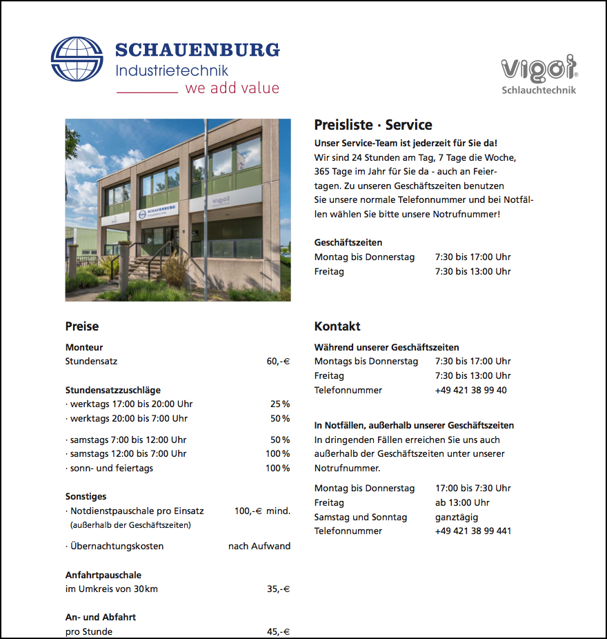 vorschau download preise service